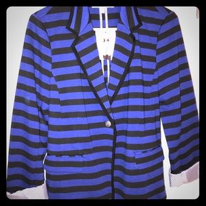 Black and blue blazer